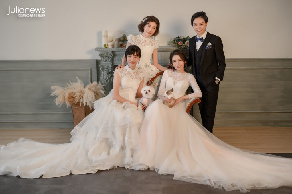 台中婚紗推薦 茱莉亞婚紗 全家福 閨蜜照