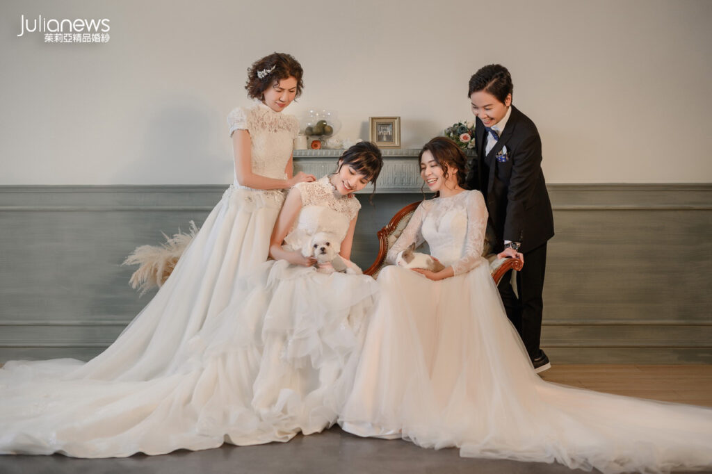 台中婚紗推薦 茱莉亞婚紗 全家福 閨蜜照
